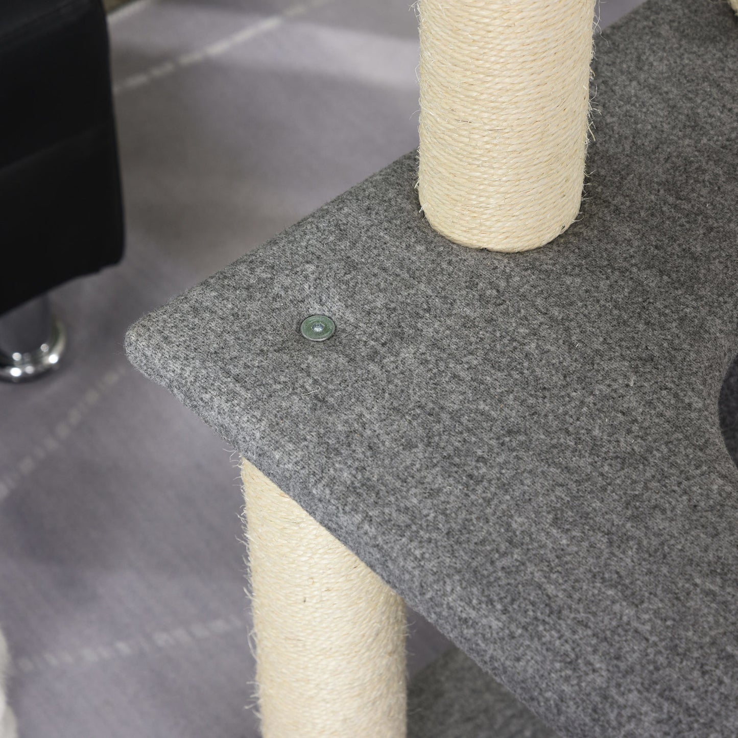 Nancy's The Bight Krabpaal - Klimboom voor katten Multi-level krabpaal met kattenbak
