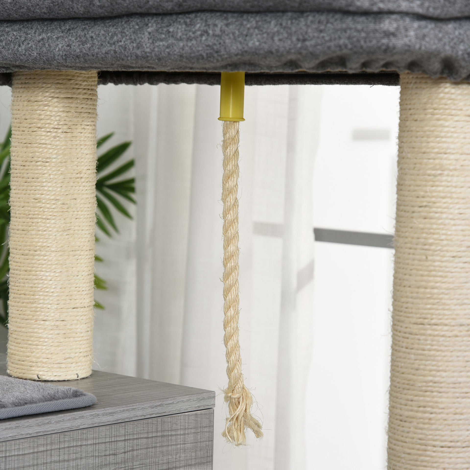 Nancy's The Bight Krabpaal - Klimboom voor katten Multi-level krabpaal met kattenbak