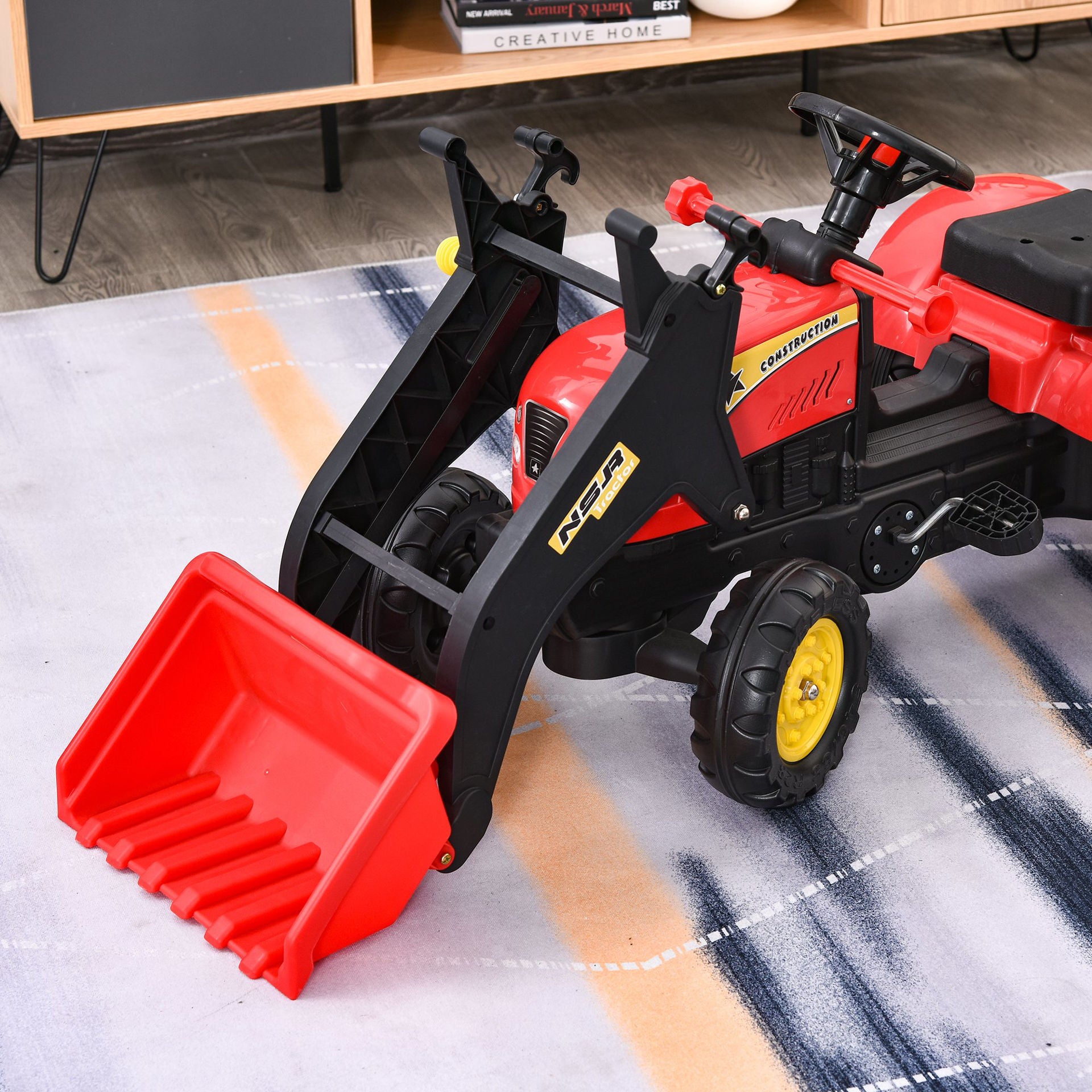 Nancy's Xaibe Zitgraafmachine - Trapauto - Speelgoed Graafmachine - Rood