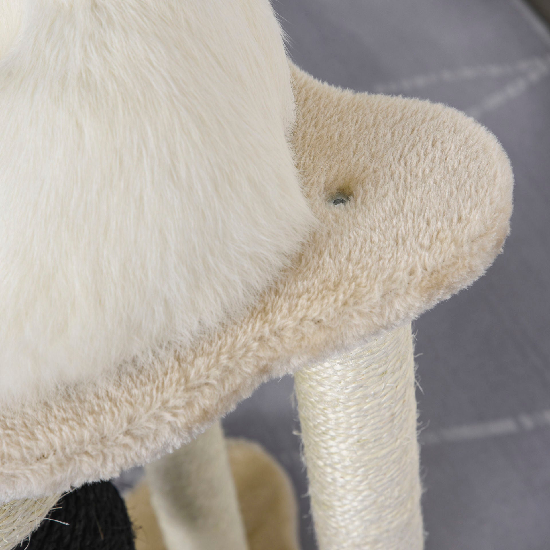 Nancy's Douze Krabpaal - Kattenpaal - Kattenkrabpaal met platform - Beige - ± 40 x 40 x 65 cm