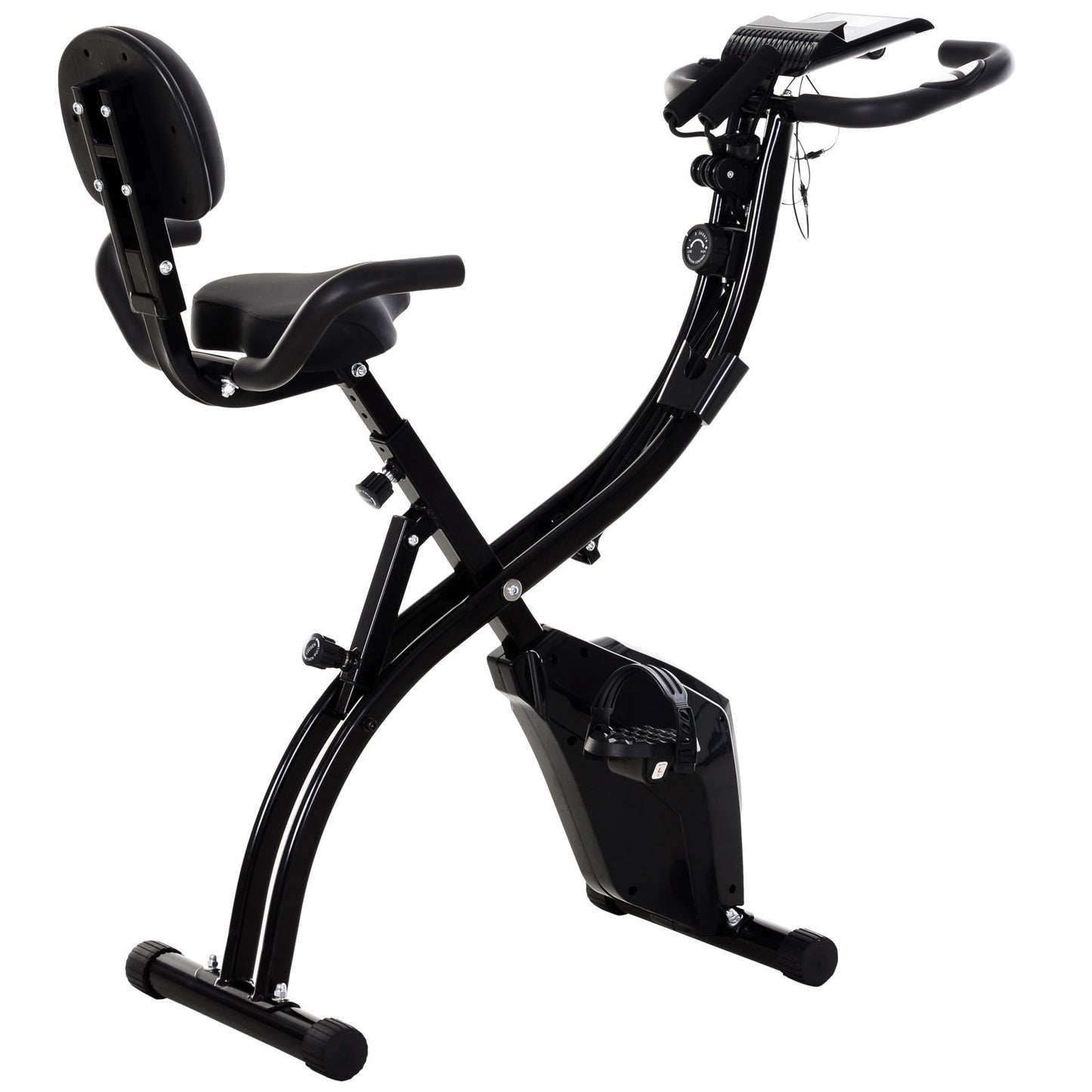 Nancy's Na Luum Hometrainer - Fietstrainer - Verstelbare Weerstand en hoogte - LCD-Monitor - Zwart