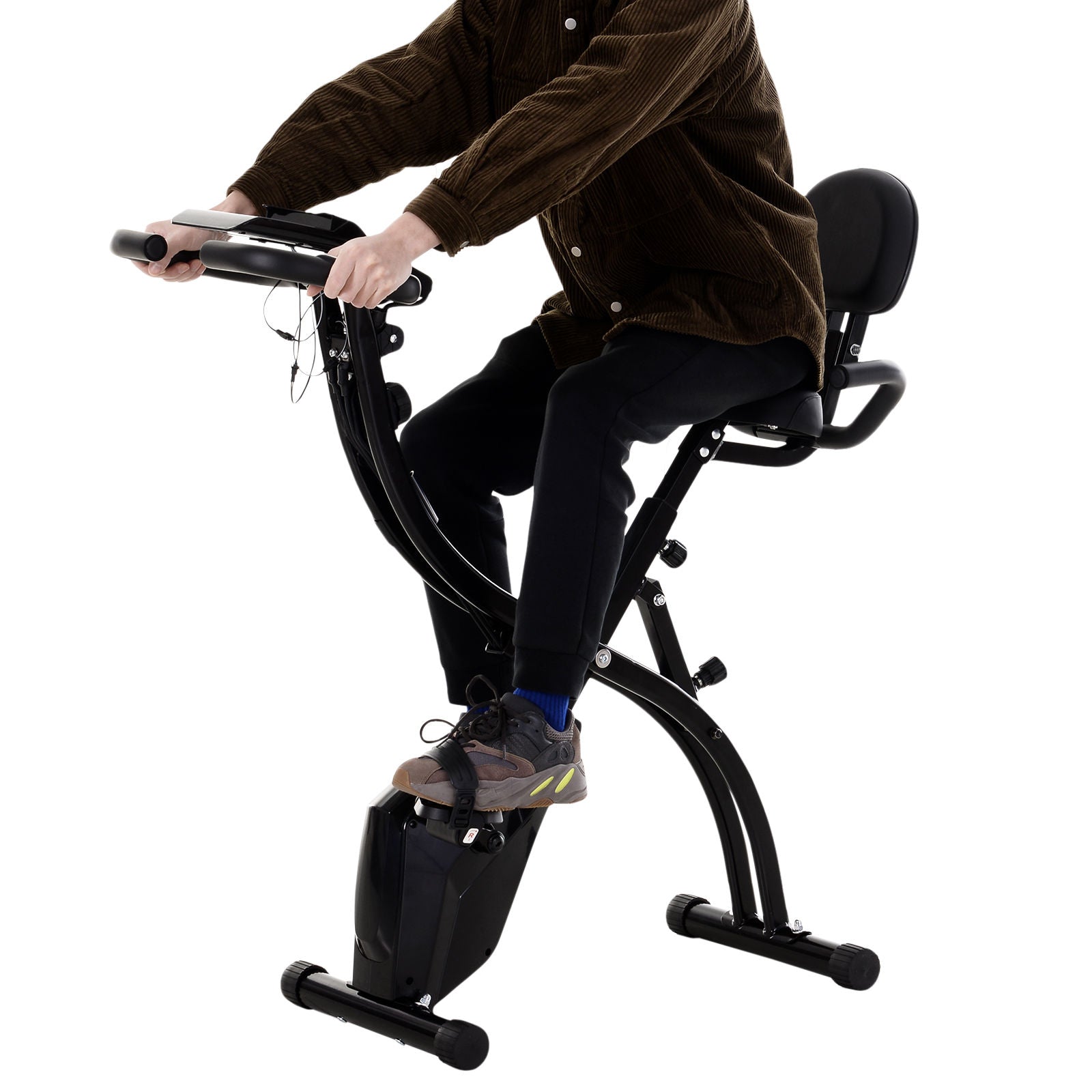 Nancy's Na Luum Hometrainer - Fietstrainer - Verstelbare Weerstand en hoogte - LCD-Monitor - Zwart