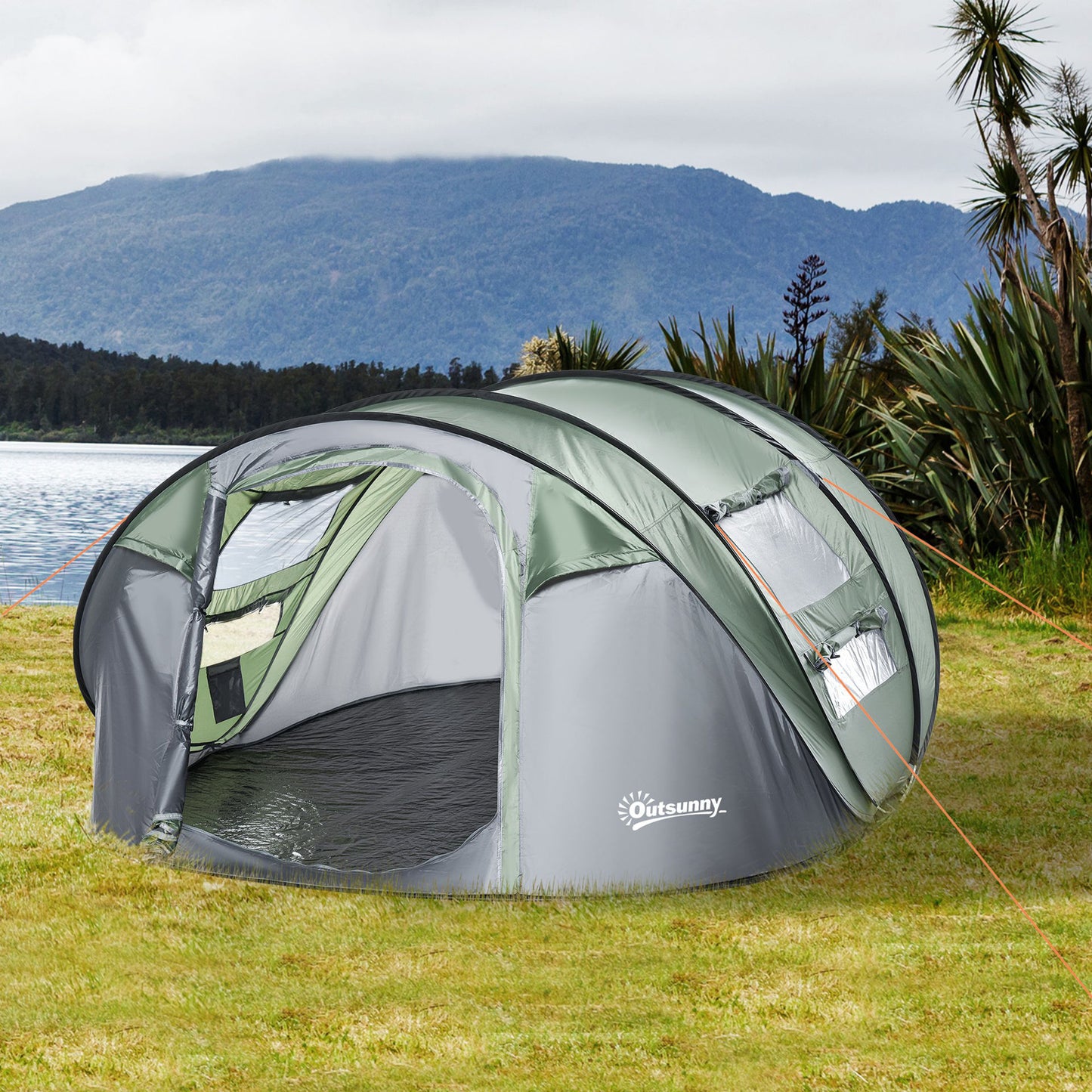 Nancy's The Dump Camping tent - Camping tent - 4 to 5 Persons - Green - ± 265 x 220 x 125 cm