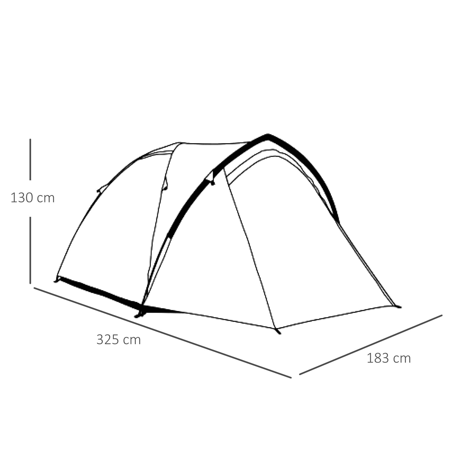 Nancy's Boyo Creek Kampeertent - Camping tent - Groen - ± 325 x 185 x 130 cm