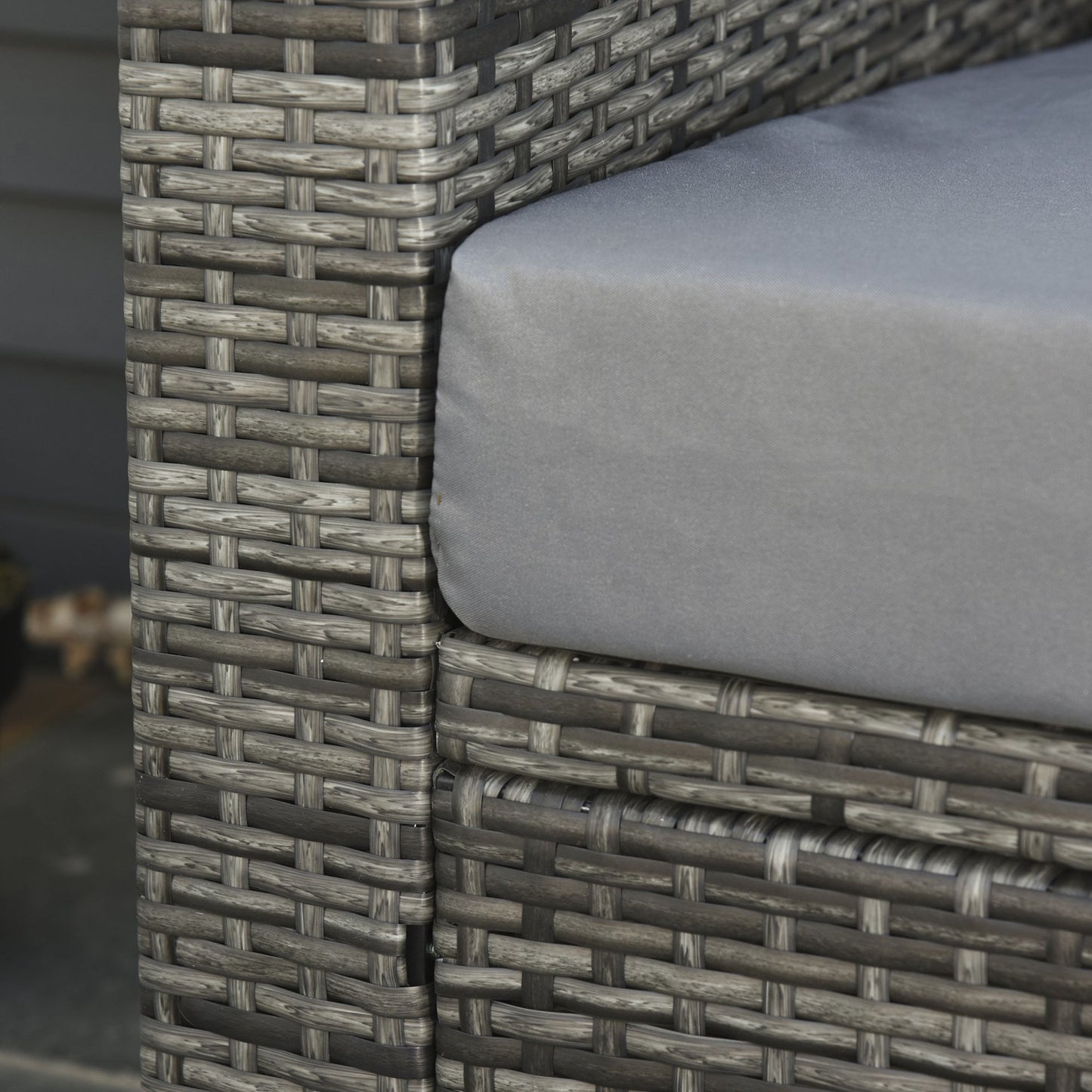 Nancy's Deep Creek Loungebank - Tuinbank - 2-Zitsbank Voor Buiten - Rotan - Grijs