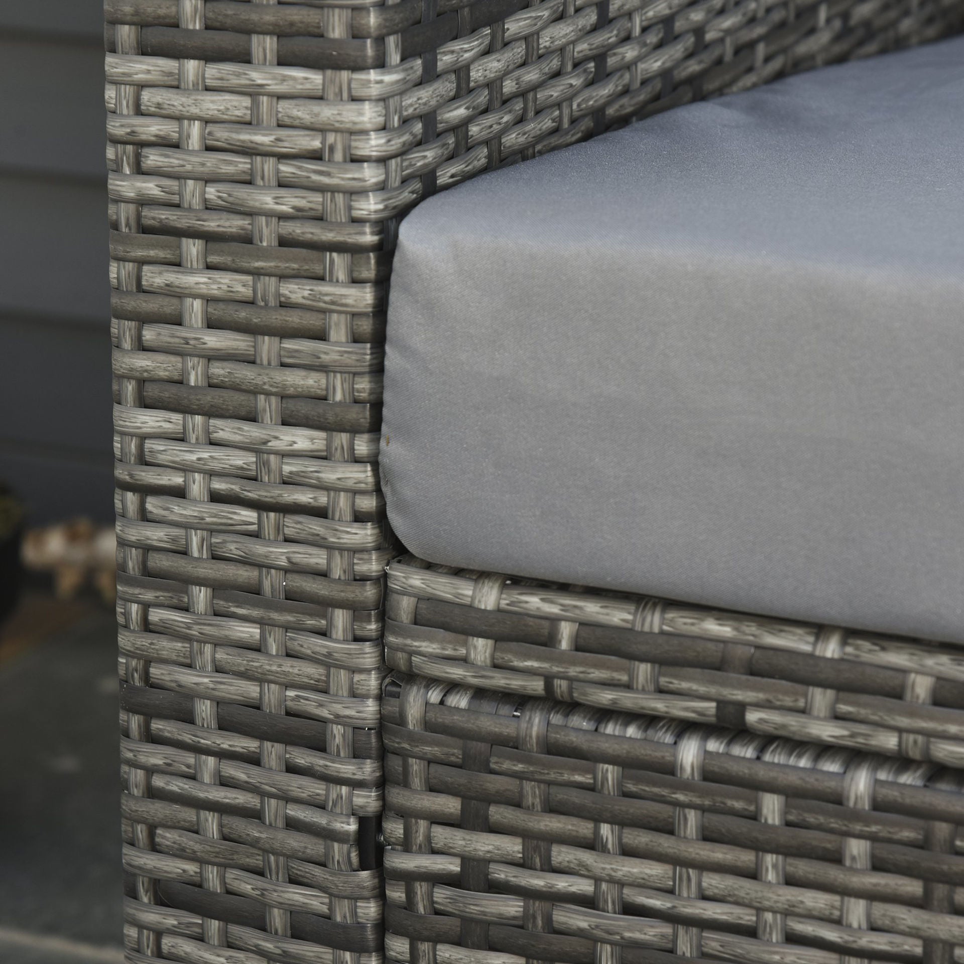 Nancy's Deep Creek Loungebank - Tuinbank - 2-Zitsbank Voor Buiten - Rotan - Grijs