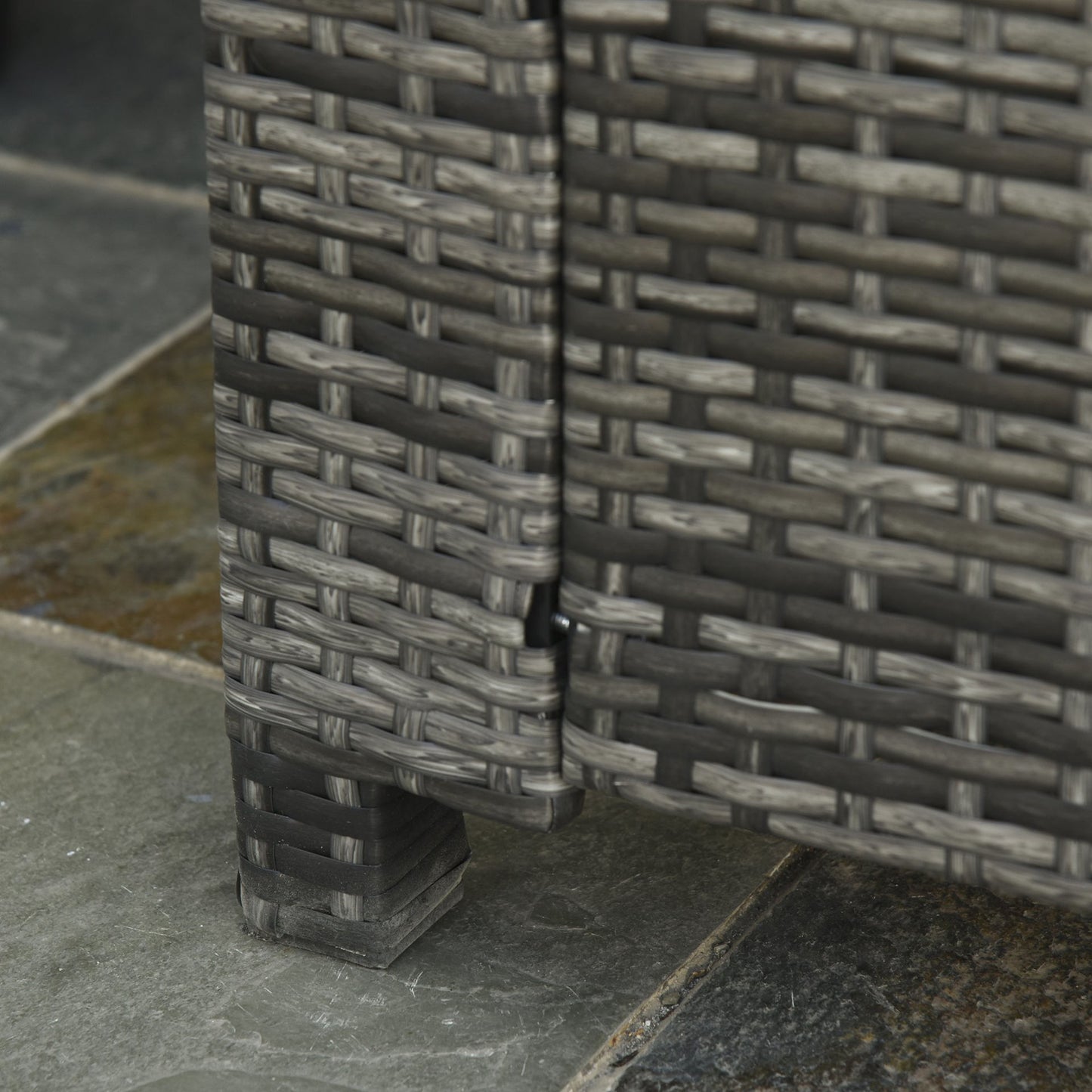 Nancy's Deep Creek Loungebank - Tuinbank - 2-Zitsbank Voor Buiten - Rotan - Grijs