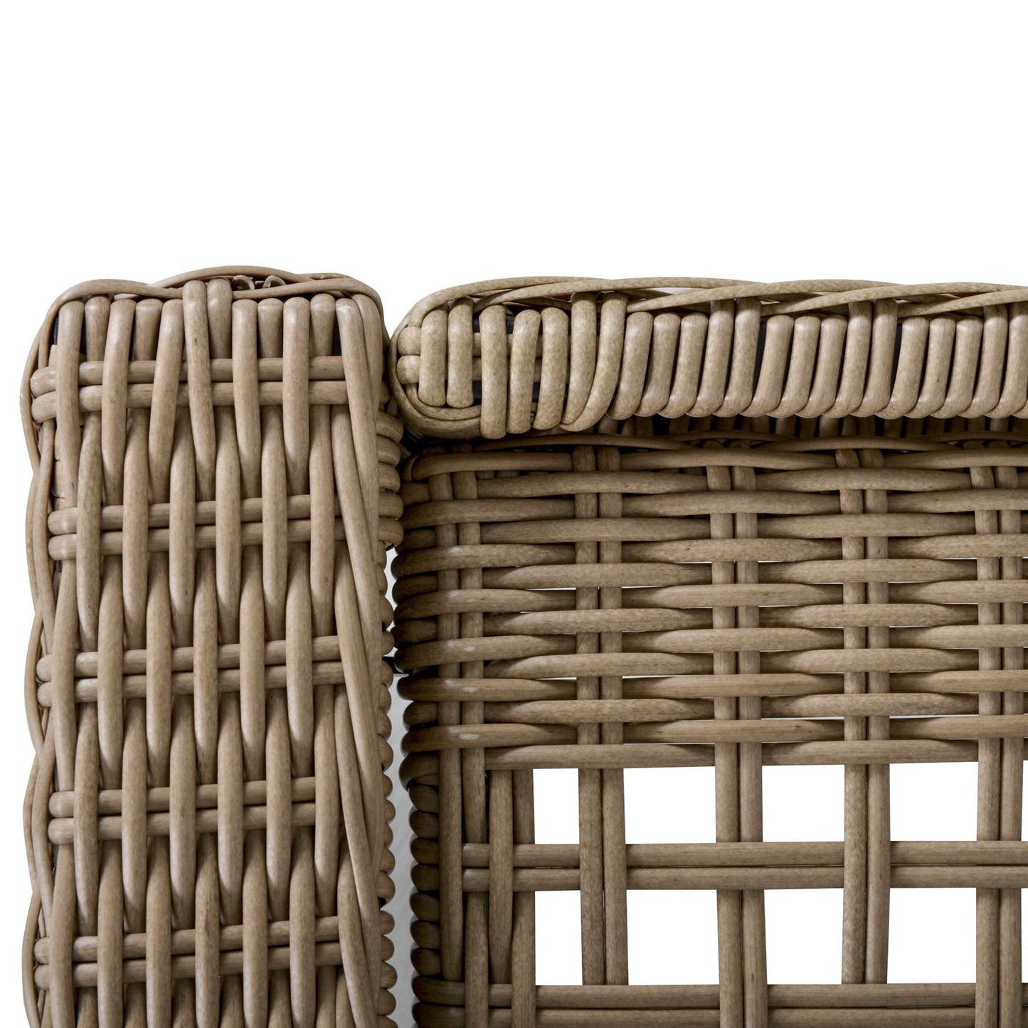 Nancy's Eldorado Rotan Ligstoel - Beige, Crème - Staal, Rotan, Polyester - 28,34 cm x 77,95 cm x 11,81 cm