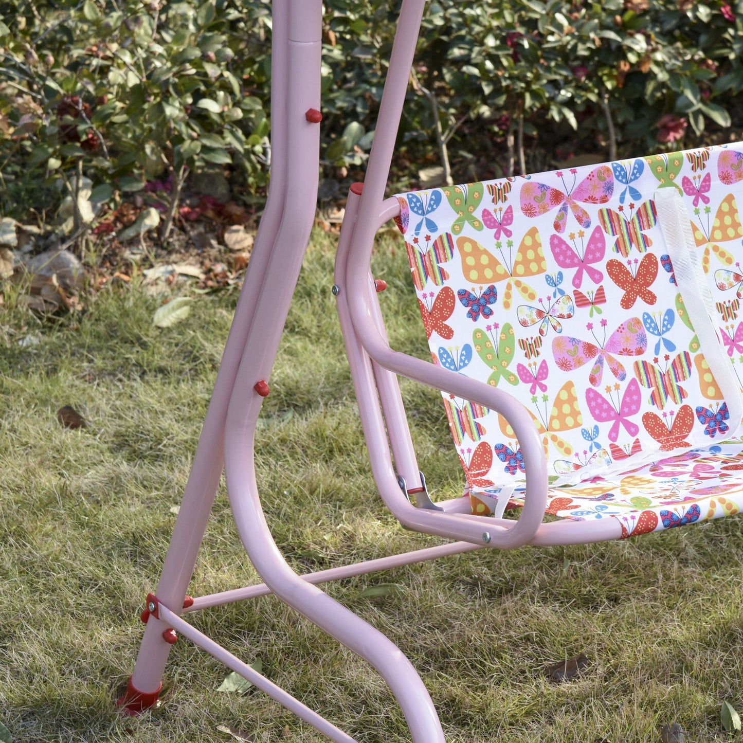 Nancy's Machaca Kinderschommel speeltuin - Roze - Metaal, Polyester - 43,3 cm x 27,55 cm x 43,3 cm