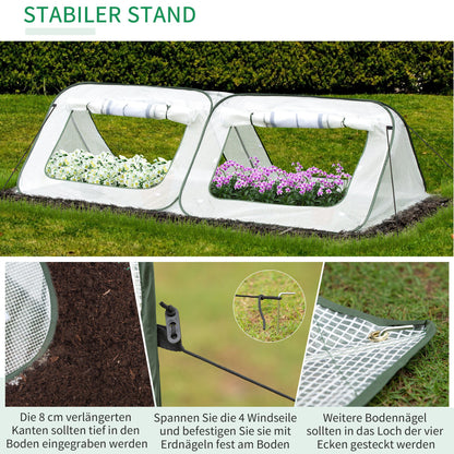Nancy's 9 Stranden Pop-up Kas - Wit - Staal, Pe - 94,48 cm x 47,24 cm x 29,52 cm