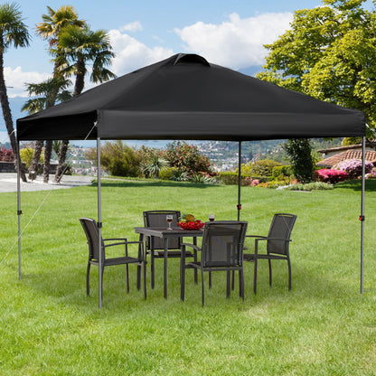 Nancy's Bird Rock Garden Party Tent - Pavilion - Foldable - Black - Steel, Oxford Fabric - ± 300 x 300 cm