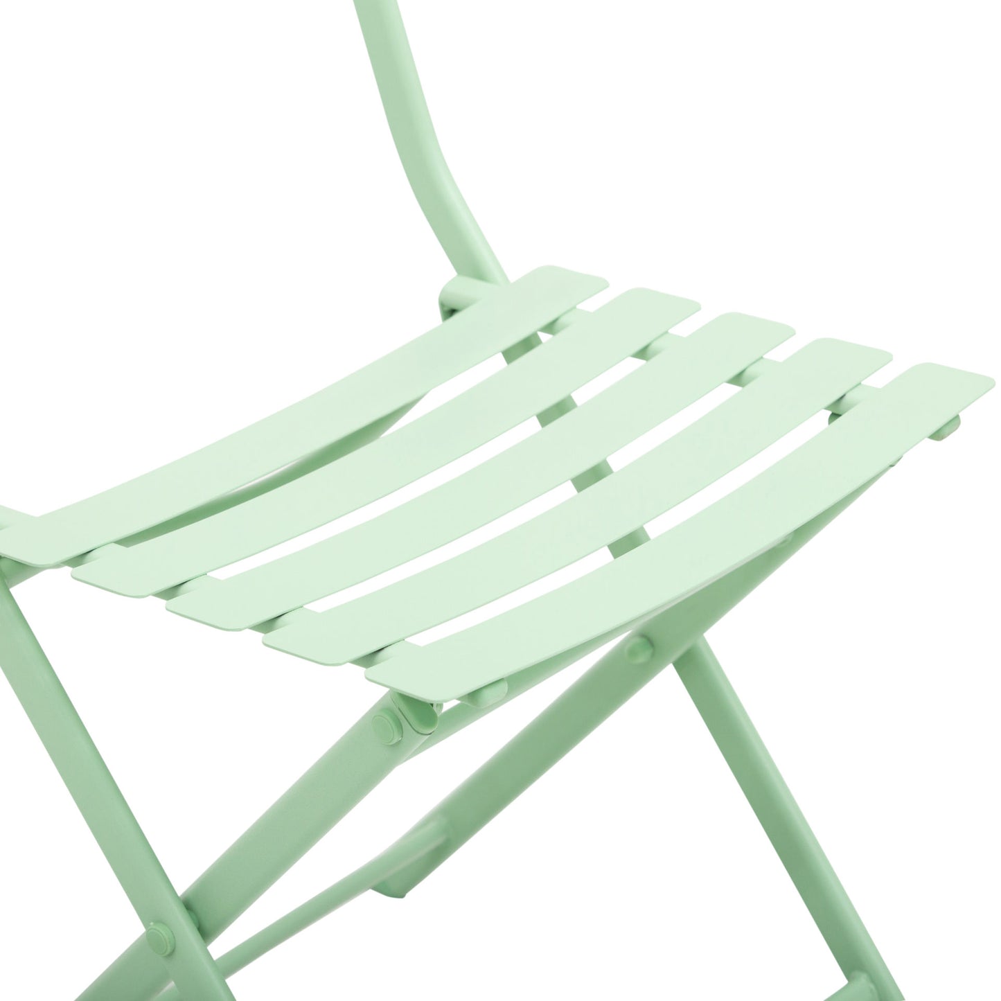 Nancy's Bremen Ensemble de jardin pour 2 personnes Ensemble de meubles de balcon Table de bistro avec 2 chaises pour jardin pliable vert