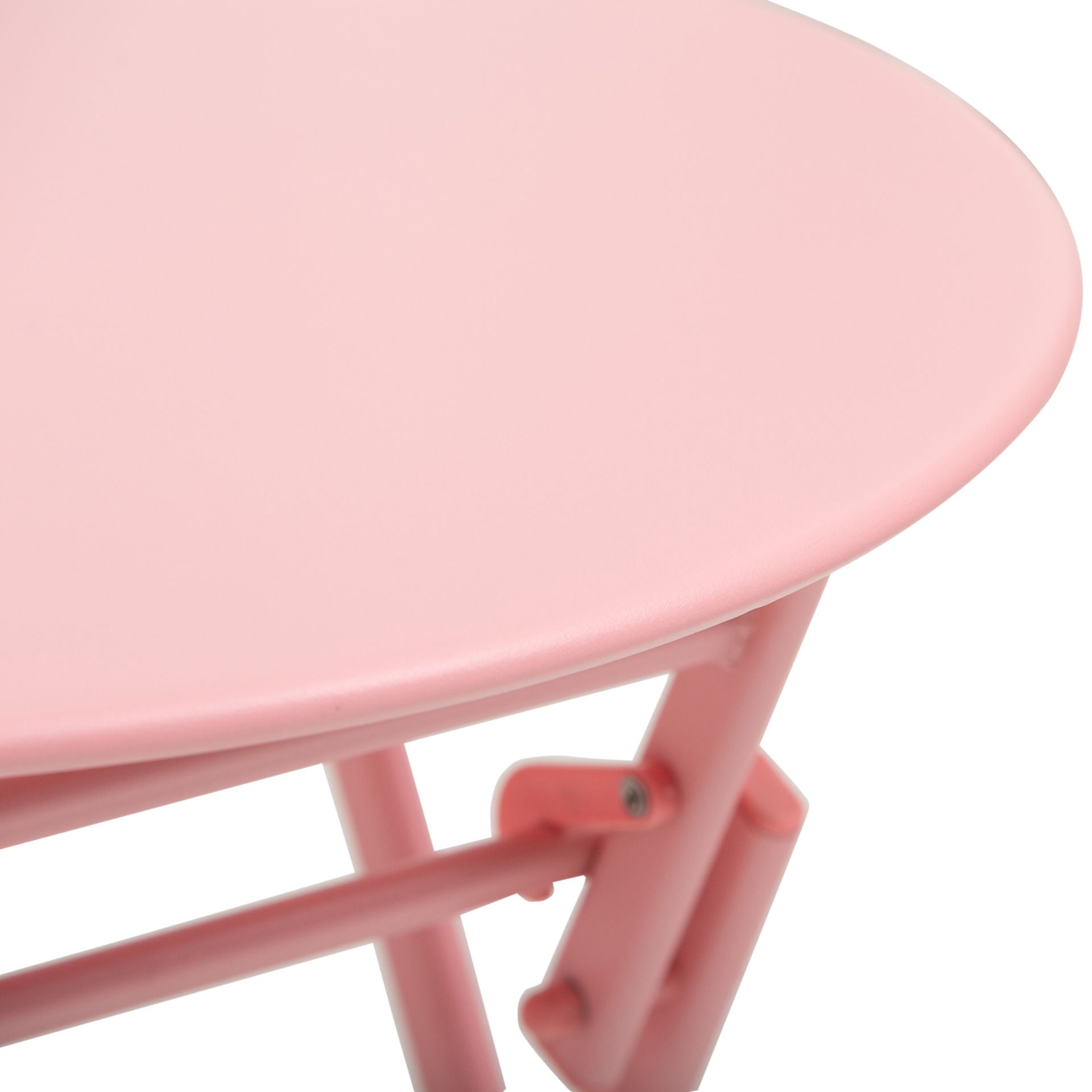 Nancy's Bridge Bay Tuinset voor 2 personen Balkonmeubelset Bistrotafel met 2 stoelen voor binnentuin inklapbaar Roze