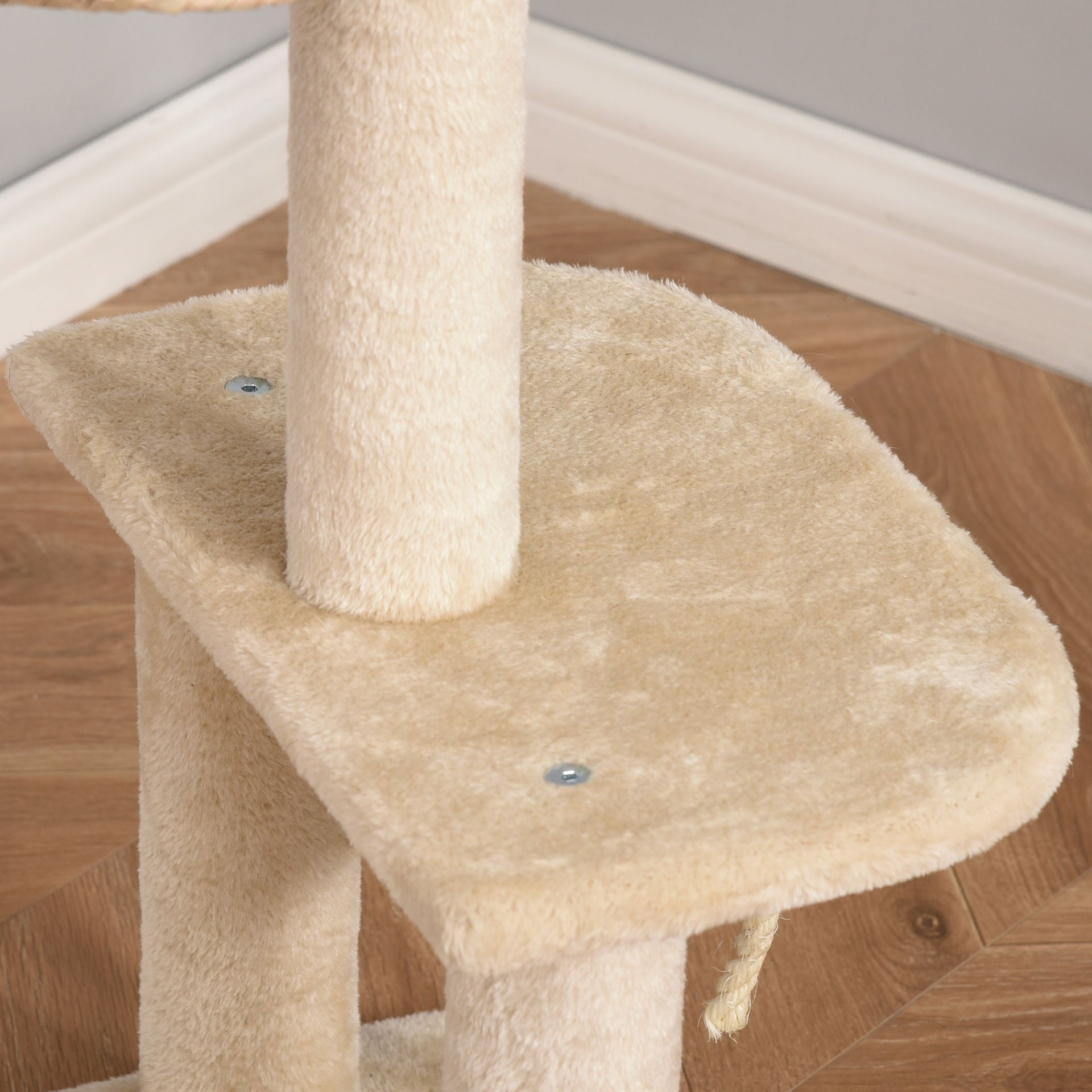 Nancy's Cable Bay Krabpaal Kattenmeubel met kattengrot Balspeeltje Sisal zacht pluche