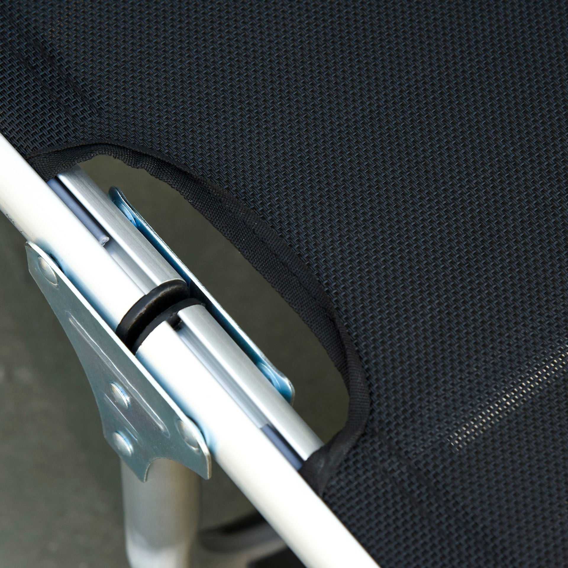 Nancy's Deep Bay Tuinstoel - Ligstoel - Ligbed - Zwart - Aluminium