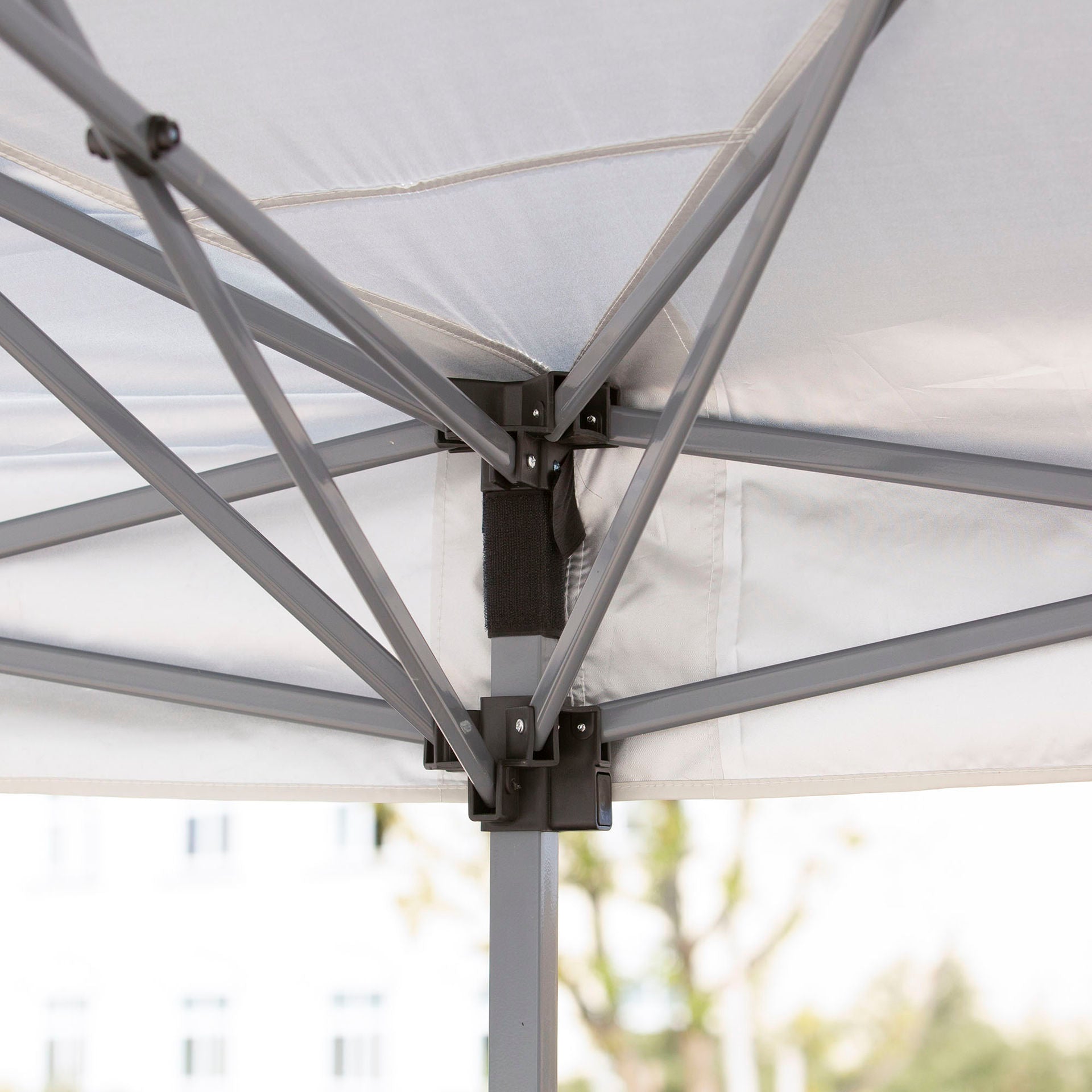 Nancy's Hen Island Vouwbaar tuinprieel - pop-up - paviljoen - partytent met tas- crème wit ± 600 x 300 cm
