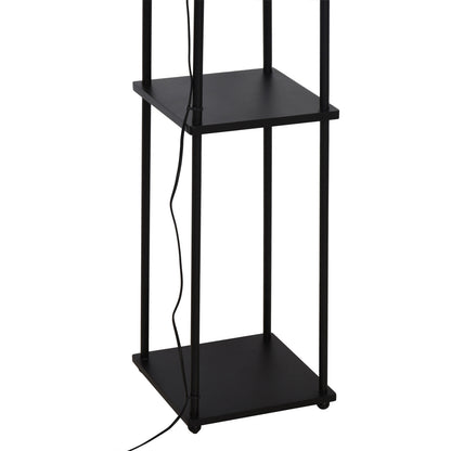 Nancy's Melrose Vloerlamp, Staande lamp Zwart + Crème wit 150 cm hoog