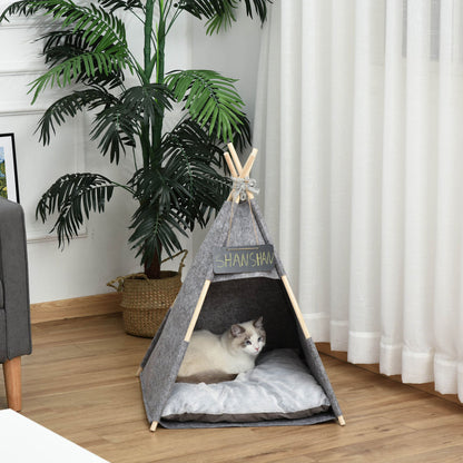 Nancy's Dowling Pet tent cat house dog tent cat bed cat tent with soft cushion plush felt