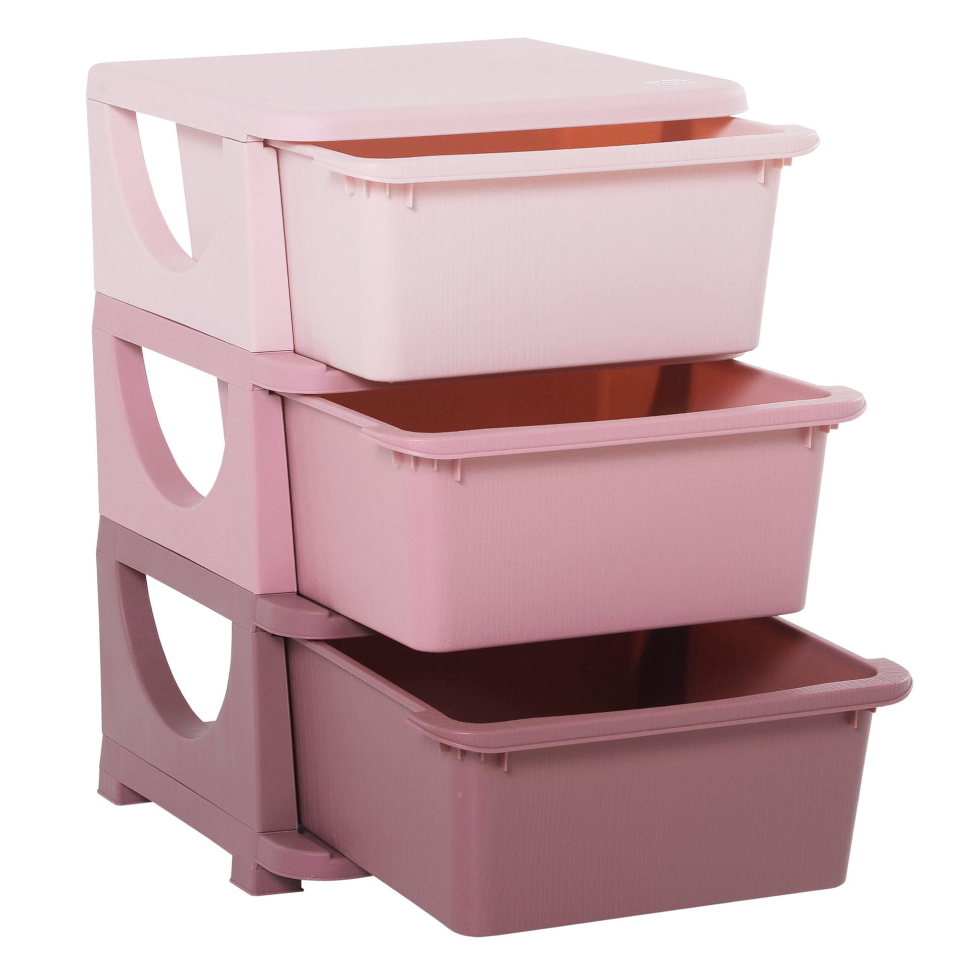 Nancy's Morley Ladekast - Lade Organizer - Speelgoed Organizer - Roze - ± 35 x 35 x 55 cm