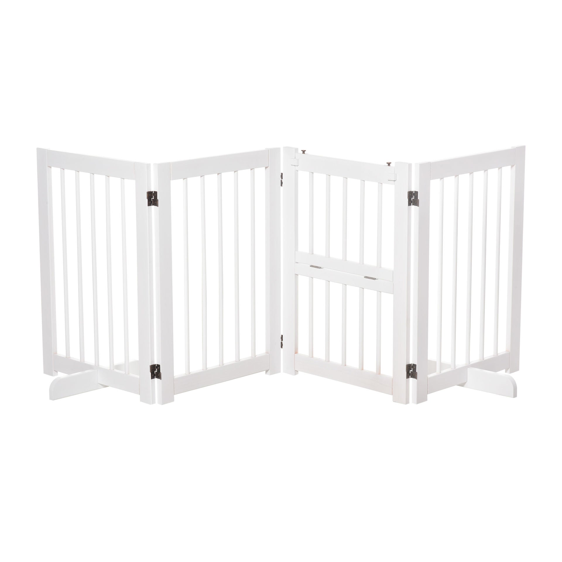 Nancy's Red Deer Safety Fence with 2 Support Legs, Foldable Safety Fence with Configuration Fence, Reversible Door