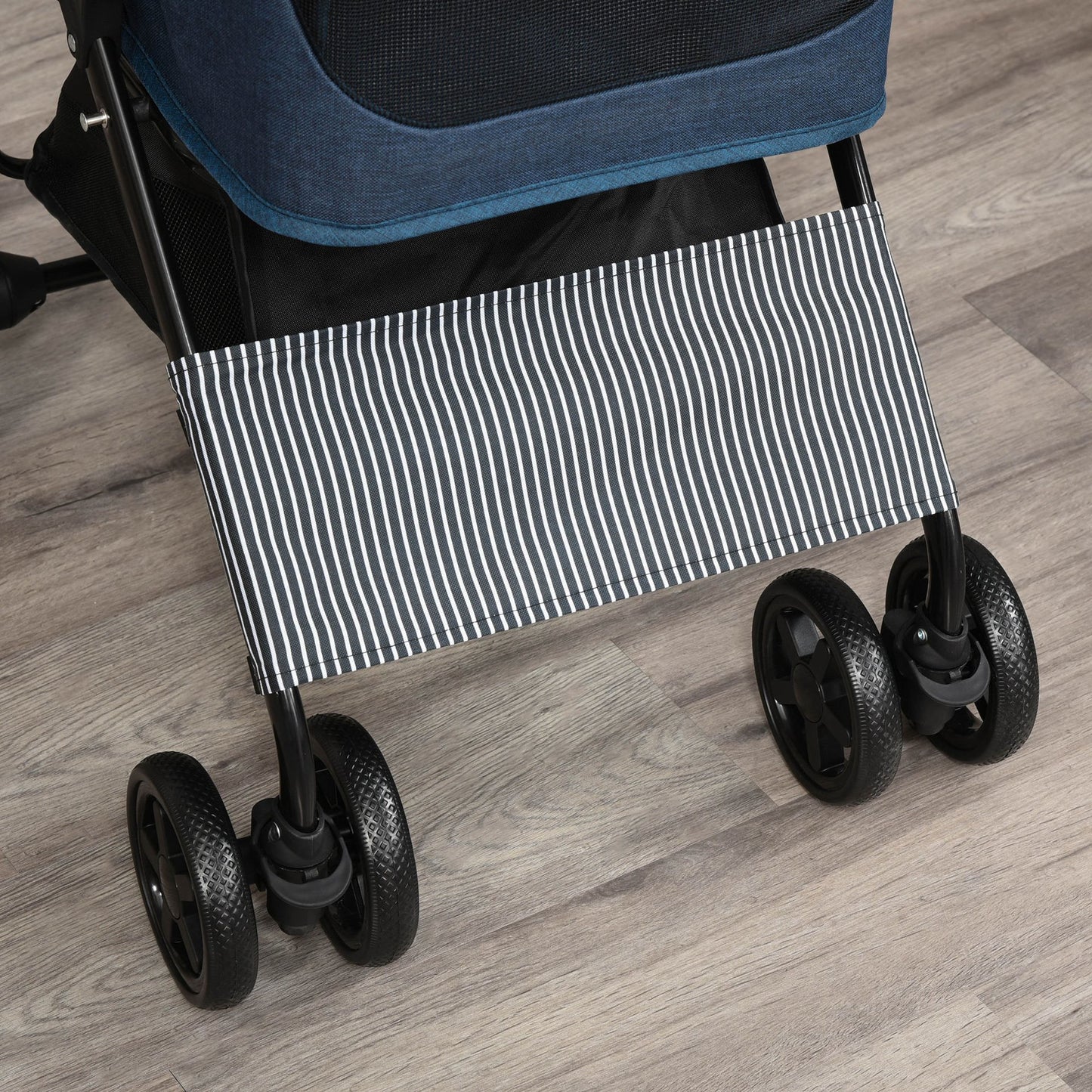 Nancy's 101 Ponds 2-in-1 Hondenbuggy Transport - Blauw, Zwart - Staal, Oxford, Stof - 29,92 cm x 20,07 cm x 39,76 cm