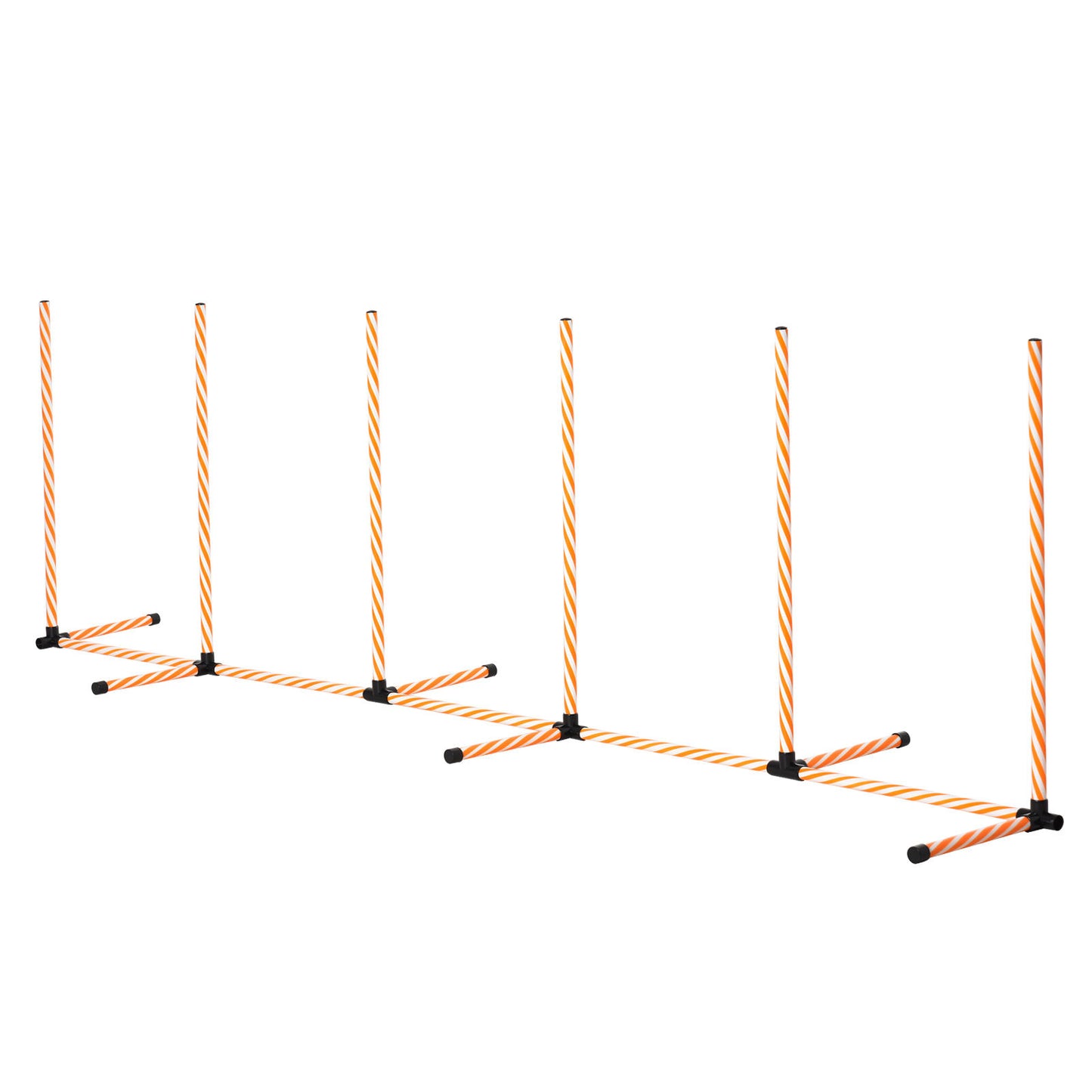 Nancy's Advance Dog Agility Set Training - Oranje, Wit - Pe, Pvc, Abs - 129,13 cm x 26,37 cm x 36,61 cm