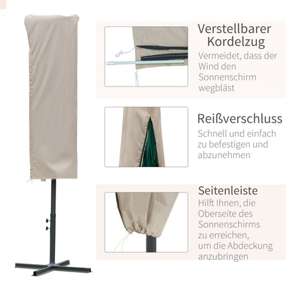 Nancy's Agnew Lake Beschermhoes voor Parasol - Kaki - Oxford Stof, Pu Coating - cm x cm x 62.99 cm