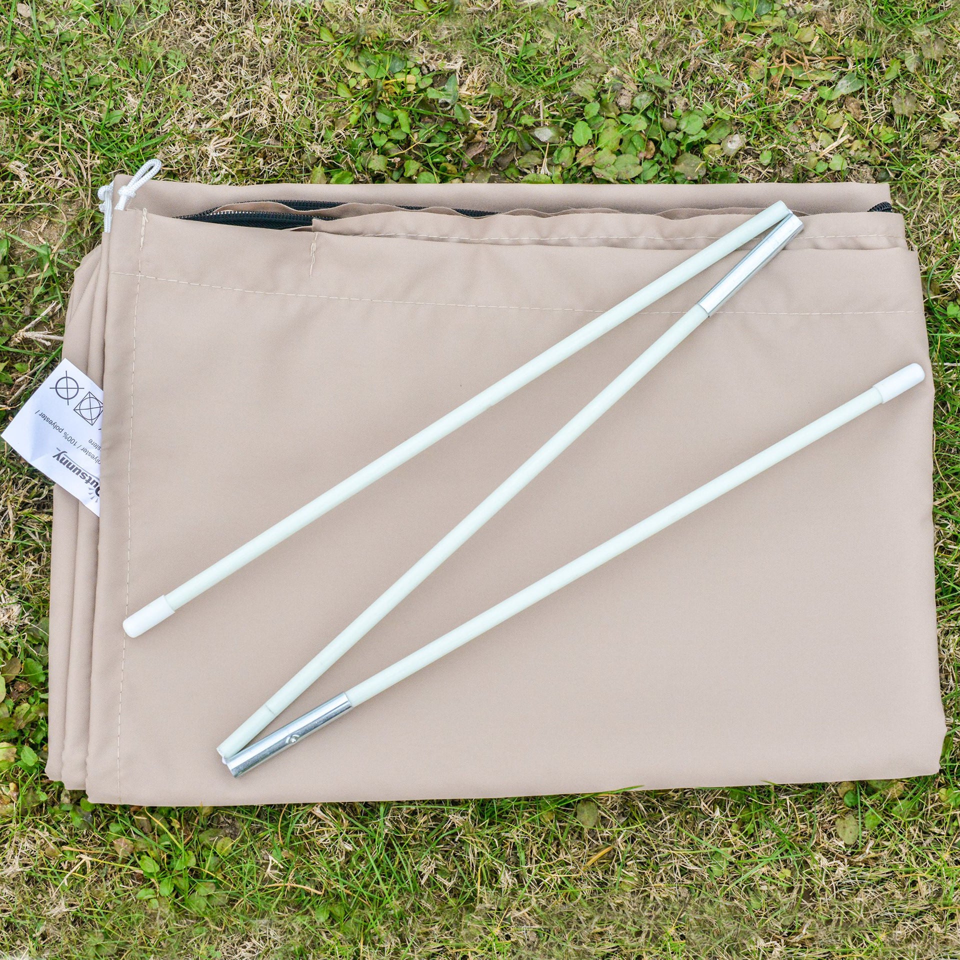 Nancy's Agnew Lake Beschermhoes voor Parasol - Kaki - Oxford Stof, Pu Coating - cm x cm x 62.99 cm