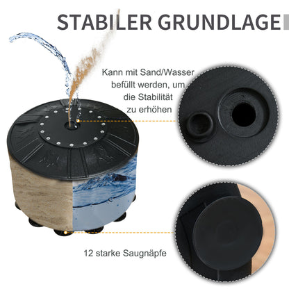 Nancy's Ahme Creek Ponszak Spring Base Vrijstaand - Zwart - Staal, Pu, Hdpe - cm x cm x 66,92 cm