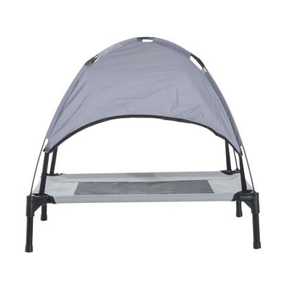 Nancy's Ajax Rock Pet Bed met Luifel - Grijs, Zwart - Metaal, Oxford, Mesh - 24,02 cm x 18,11 cm x 24,02 cm