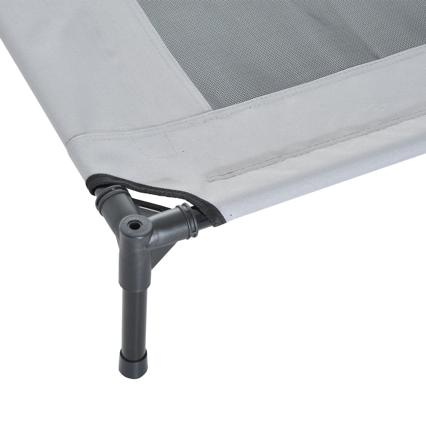 Nancy's Ajax Rock Pet Bed met Luifel - Grijs, Zwart - Metaal, Oxford, Mesh - 24,02 cm x 18,11 cm x 24,02 cm