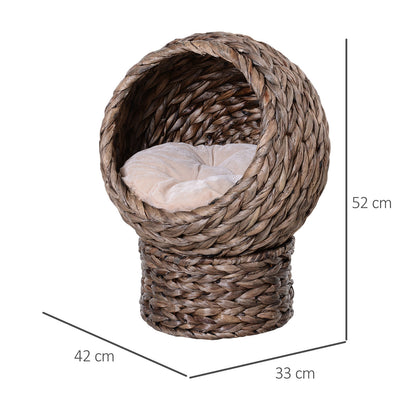 Nancy's Alden Lake Kattenmand - Bruin, Wit - IJzer, Katoen, Flanel - 16,53 cm x 12,99 cm x 20,47 cm