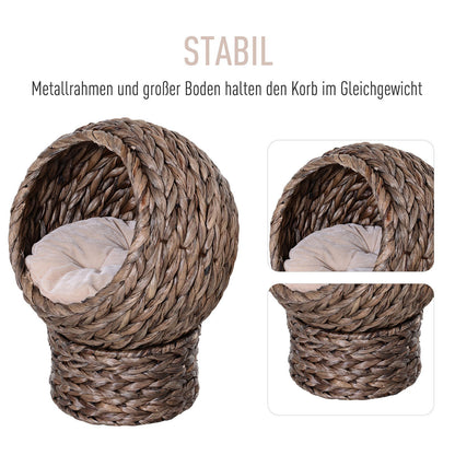 Nancy's Alden Lake Kattenmand - Bruin, Wit - IJzer, Katoen, Flanel - 16,53 cm x 12,99 cm x 20,47 cm