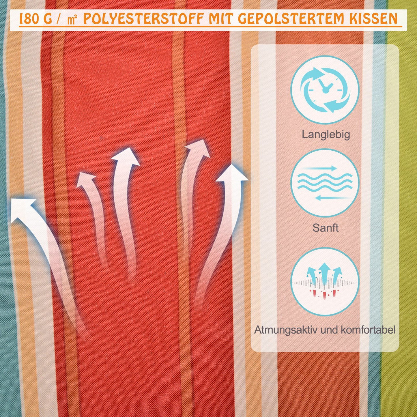 Nancy's Alf Lake Hangstoel Met Kussen - Veelkleurig - Polyester
