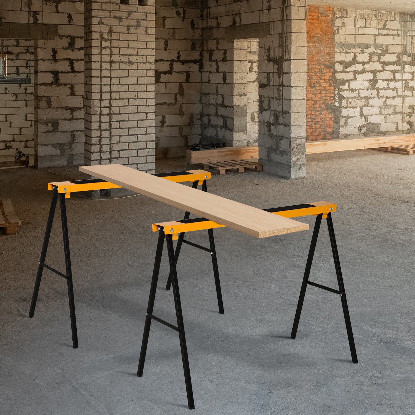 Nancy's Allard Work Trestle - Oranje, Zwart - Staal - 39,17 cm x 19,68 cm x 30,7 cm