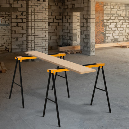 Nancy's Allard Work Trestle - Oranje, Zwart - Staal - 39,17 cm x 19,68 cm x 30,7 cm