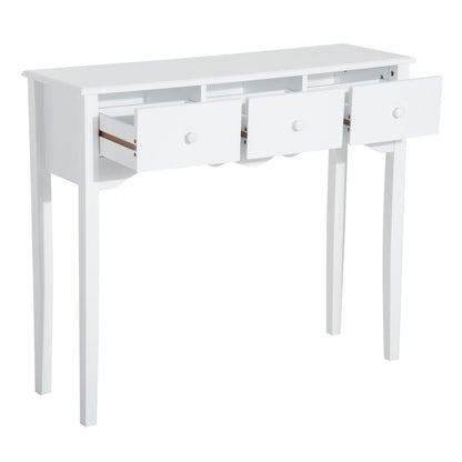Nancy's Allendale Console SIde Tafel - Wit - Gefabriceerd Hout - 39,37 cm x 12,59 cm x 33,46 cm