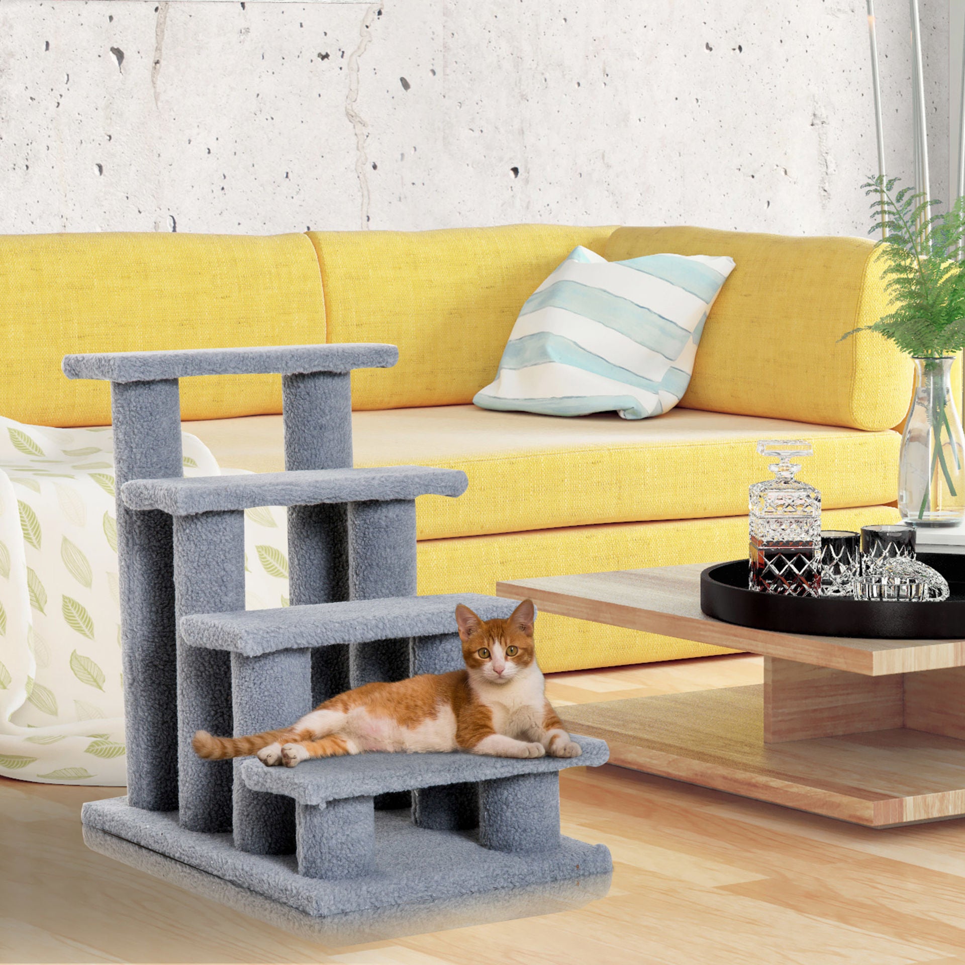Nancy's Alliance Animal Stairs Cat Stairs Dog Stairs Stairs for cats and dogs 4 steps