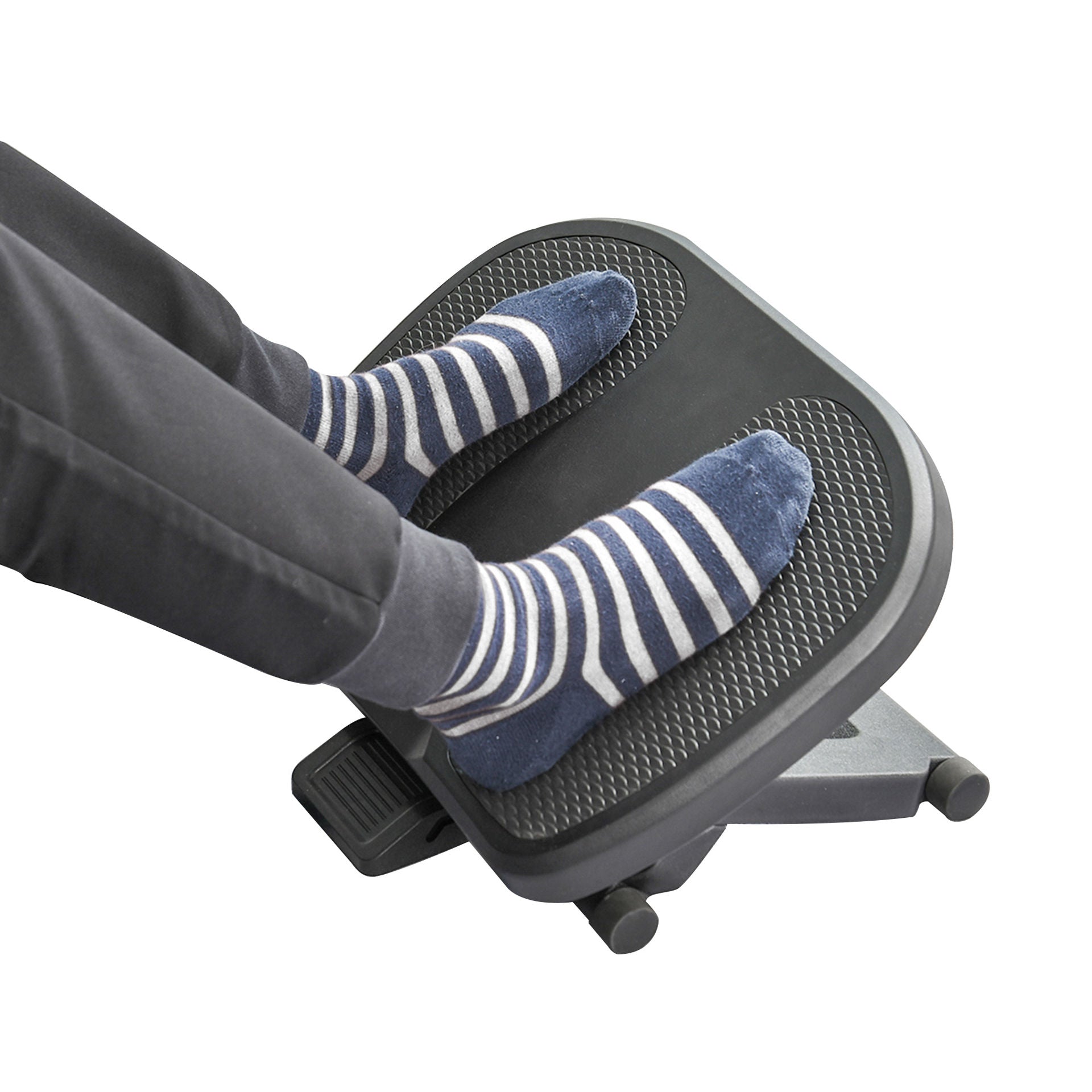 Nancy's Allies Voetsteun - Bureau Voetsteun - Verstelbaar - Lichte Massage - Anti-slip - Zwart