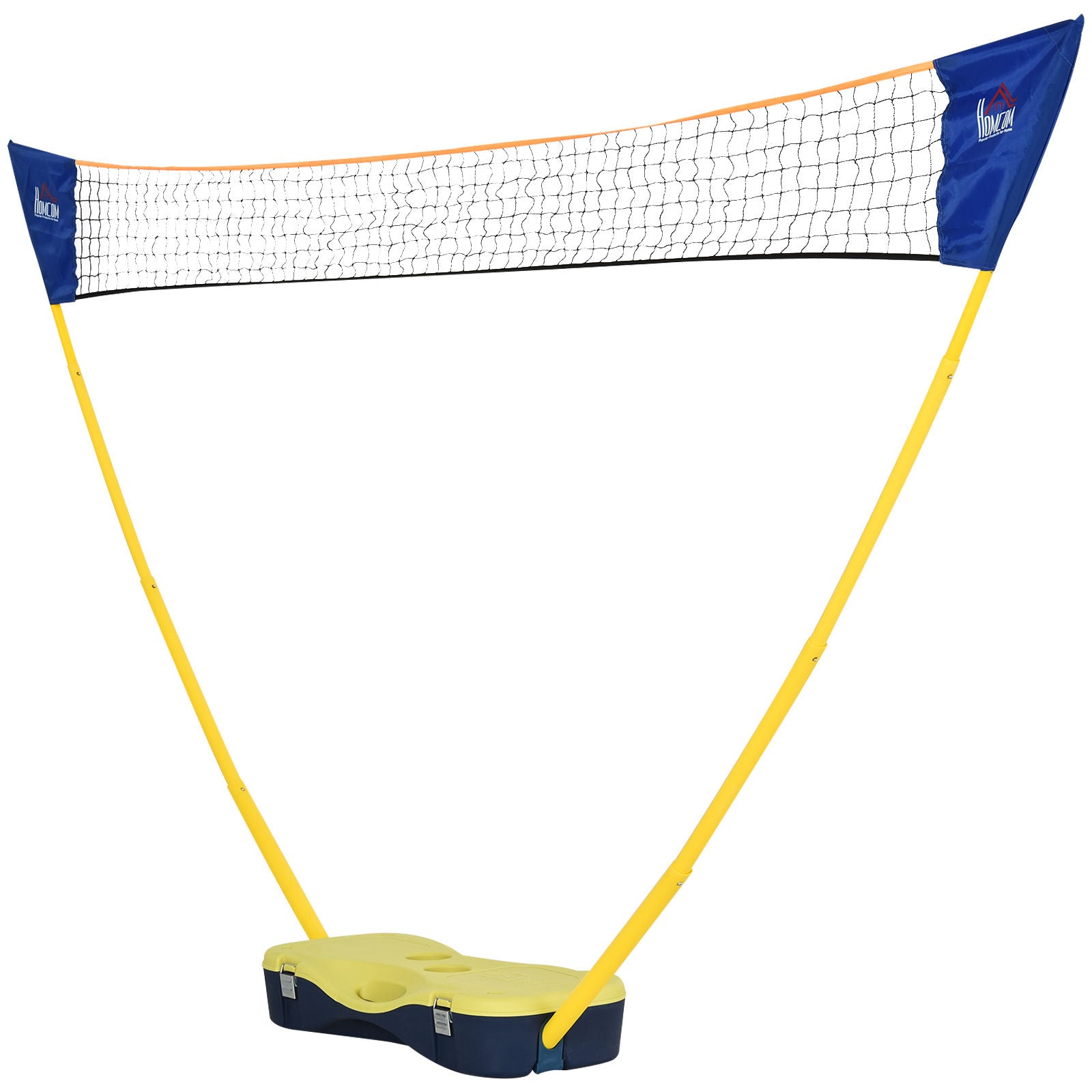 Nancy's Alpena Badminton Net With Stand - Geel, Blauw - Kunststof - 110,23 cm x 12,99 cm x 61,81 cm