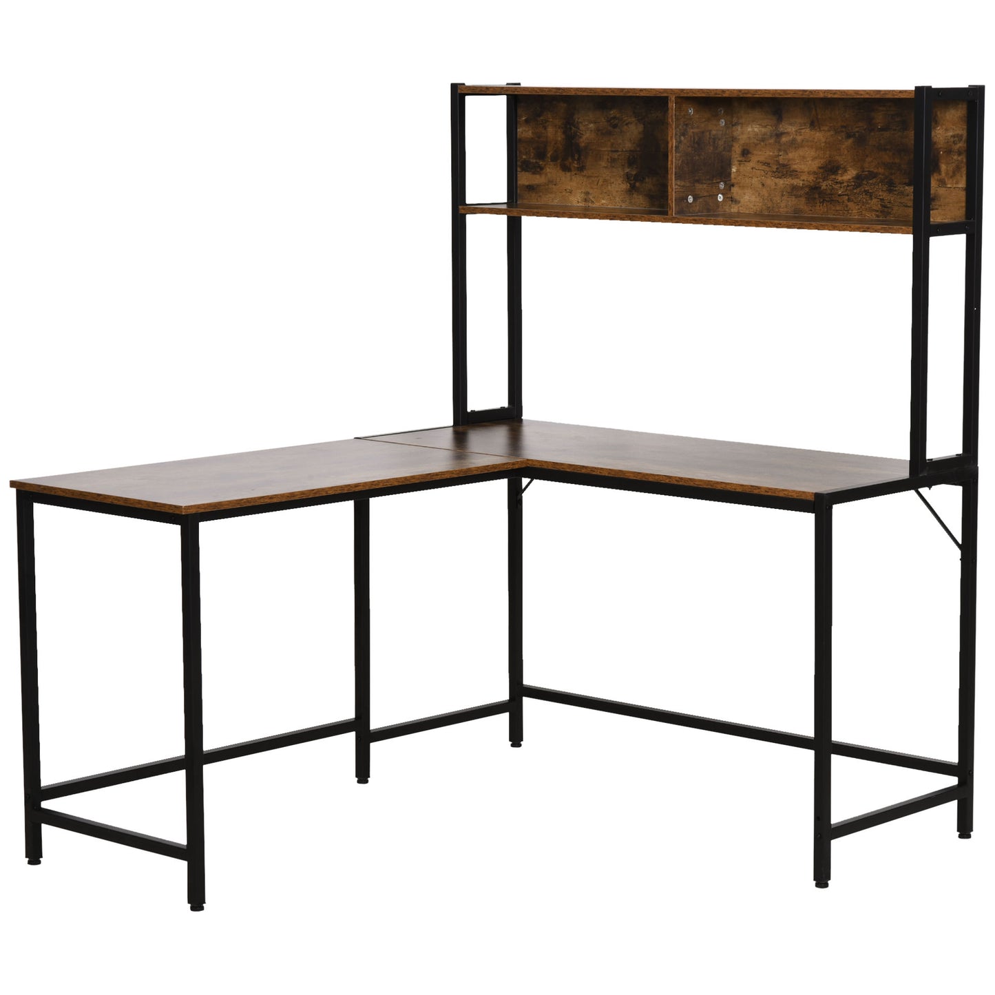 Nancy's Alstonvale Corner Desk - Zwart - Spaanplaat, Metaal - 55,11 cm x 49,21 cm x 58,66 cm