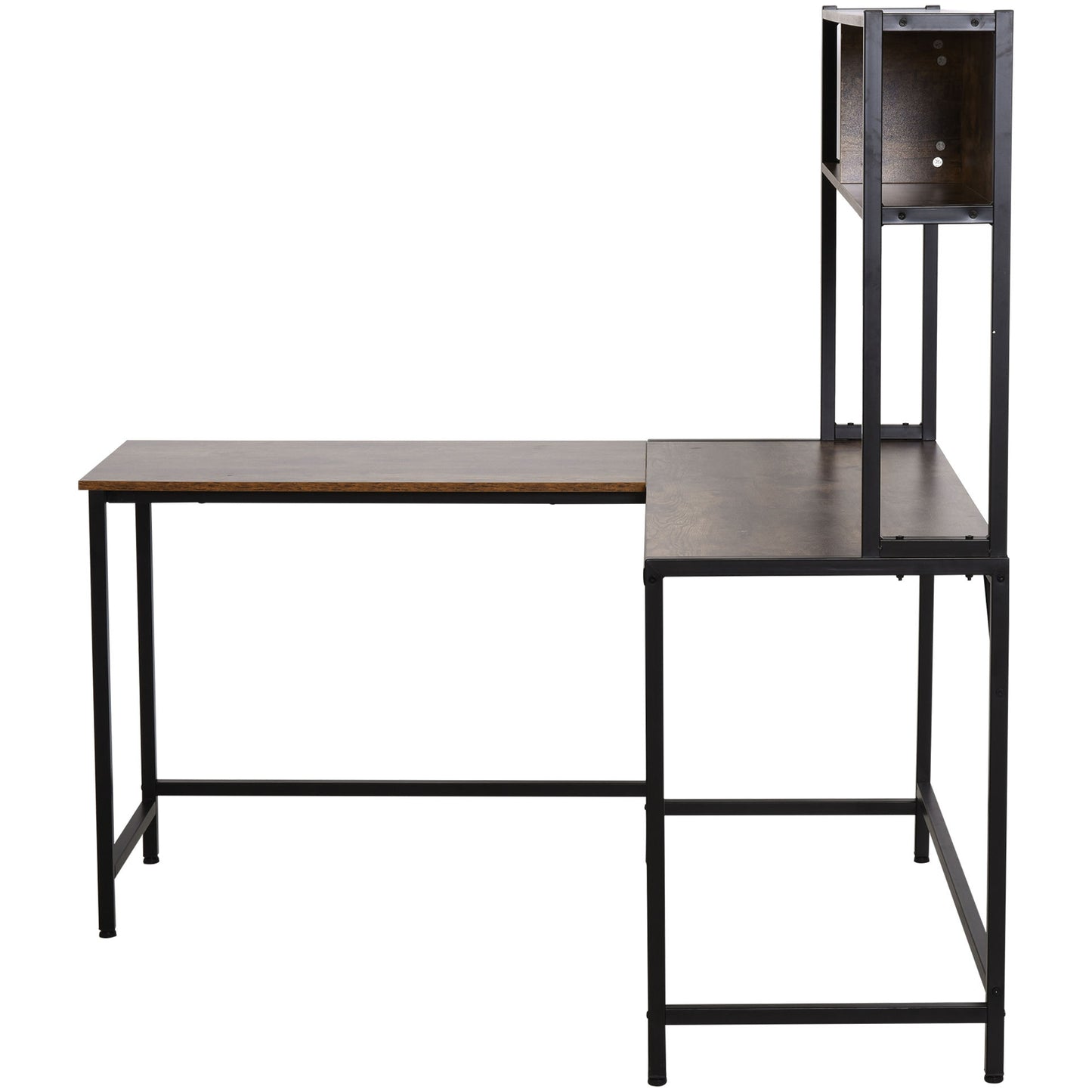 Nancy's Alstonvale Corner Desk - Zwart - Spaanplaat, Metaal - 55,11 cm x 49,21 cm x 58,66 cm