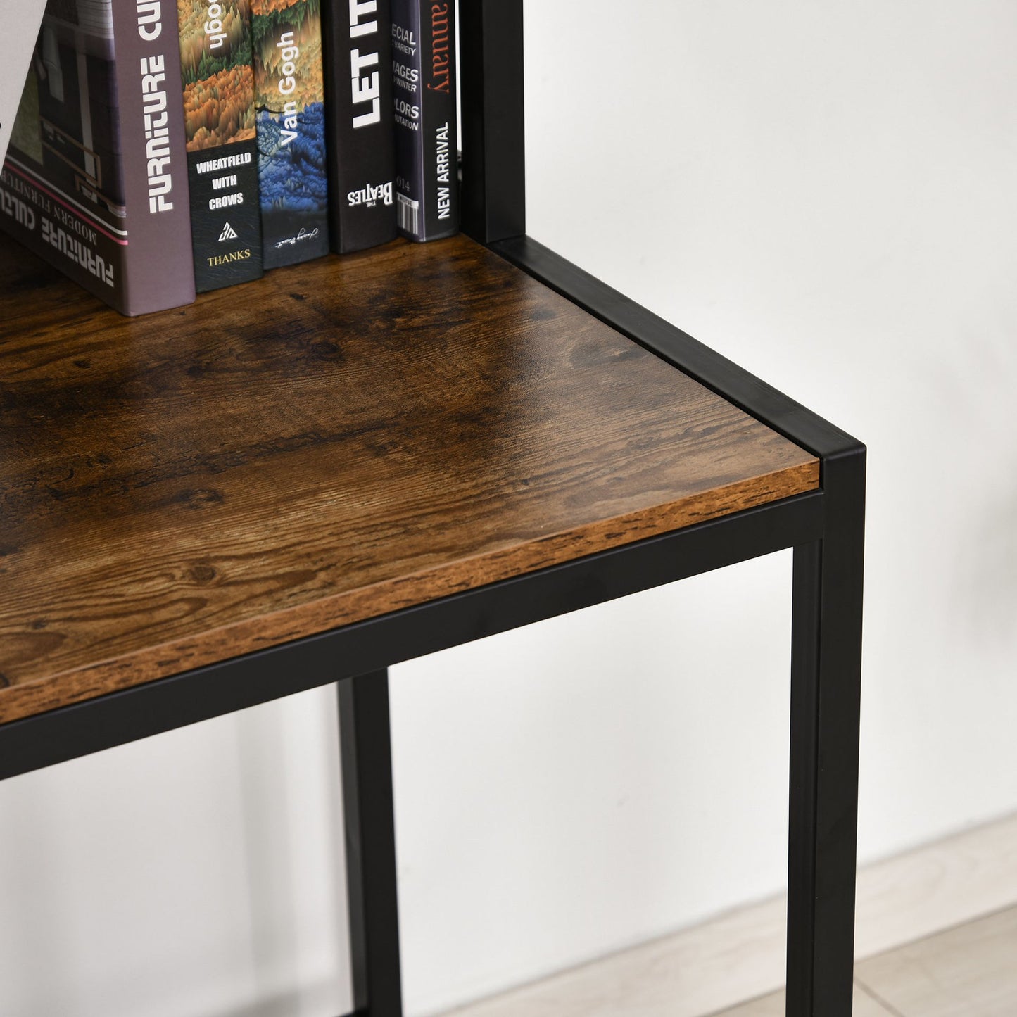 Nancy's Alstonvale Corner Desk - Zwart - Spaanplaat, Metaal - 55,11 cm x 49,21 cm x 58,66 cm