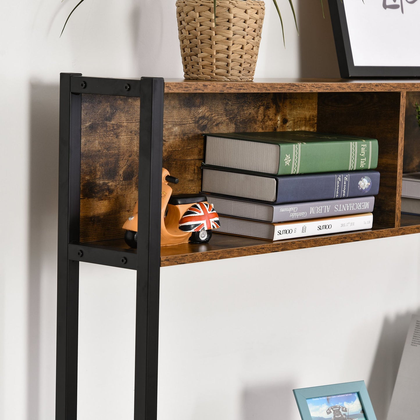 Nancy's Alstonvale Corner Desk - Zwart - Spaanplaat, Metaal - 55,11 cm x 49,21 cm x 58,66 cm