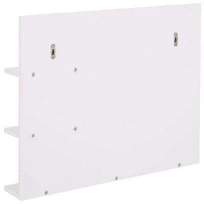 Nancy's Ames Lake Badkamerspiegel - Spiegelkast - Spiegelplank - Wit - ± 60 x 10 x 50 cm