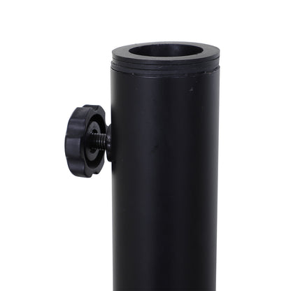 Nancy's Amet Sound Parasolstandaard - Zwart - Metaal - Geschikt voor parasolstok Ø35mm, Ø38mm en Ø48mm