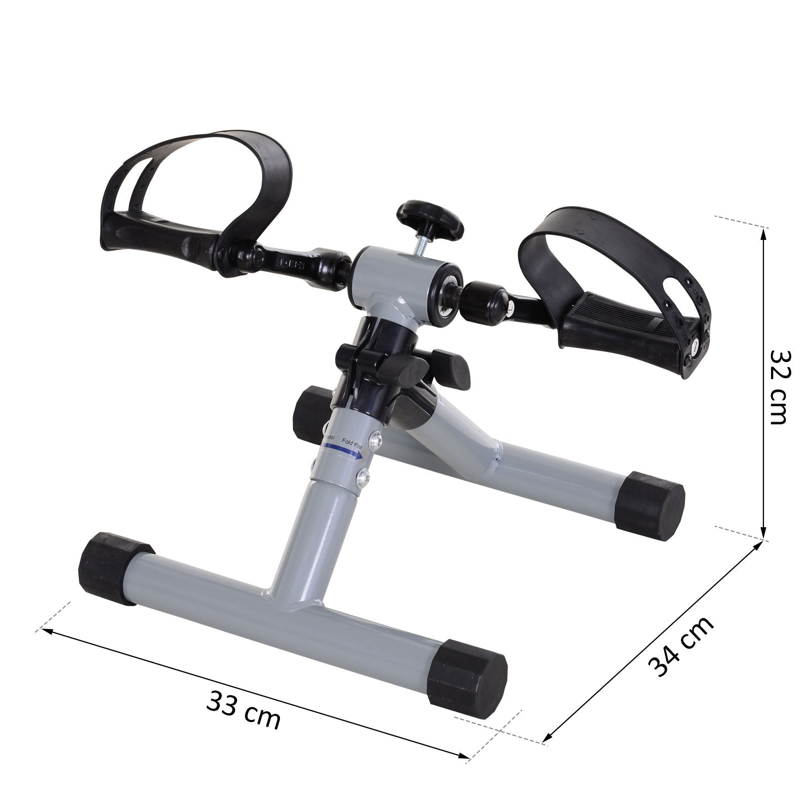 Nancy's Ammon Mini Hometrainer - Beentrainer - Fietstrainer - Instelbare Weerstand - Grijs
