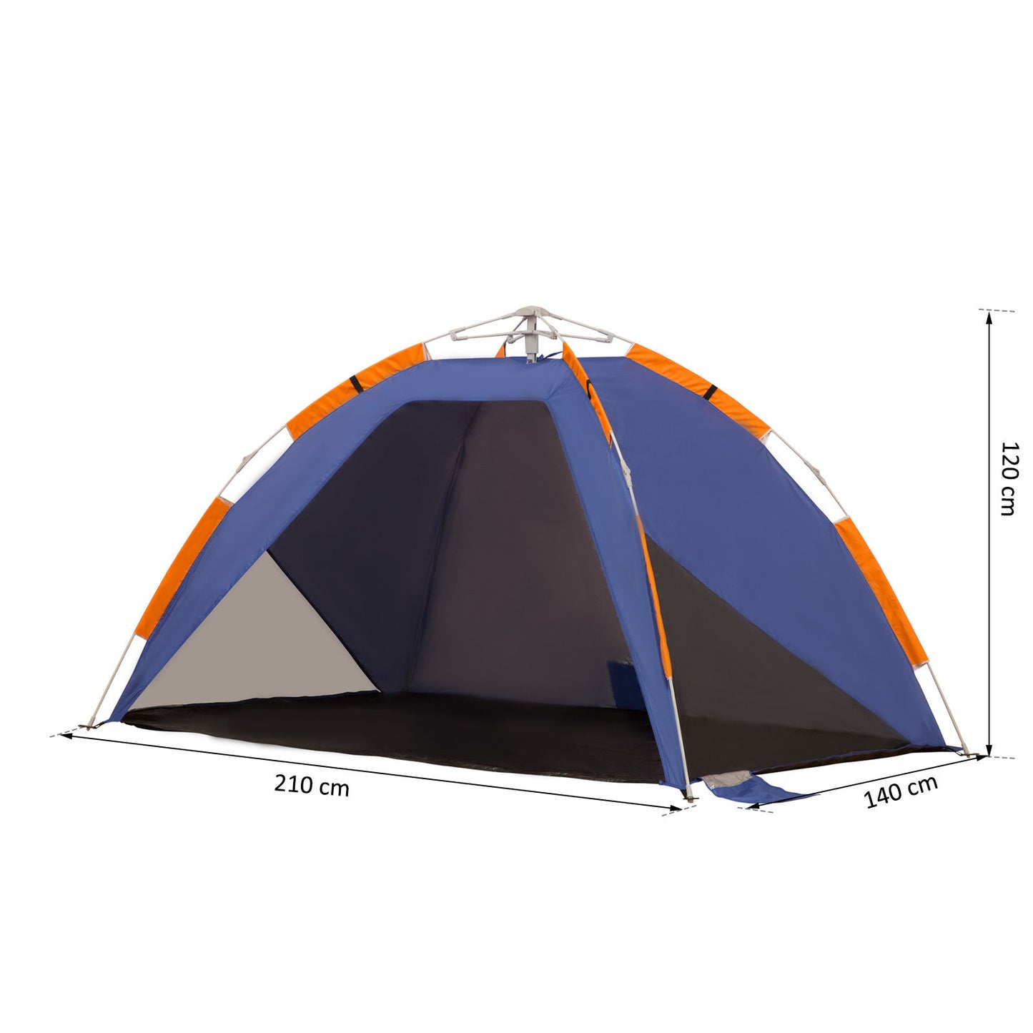 Tente de plage Nancy's Amos Lake - Tente de camping - Bleu - 210 x 140 x 120 cm