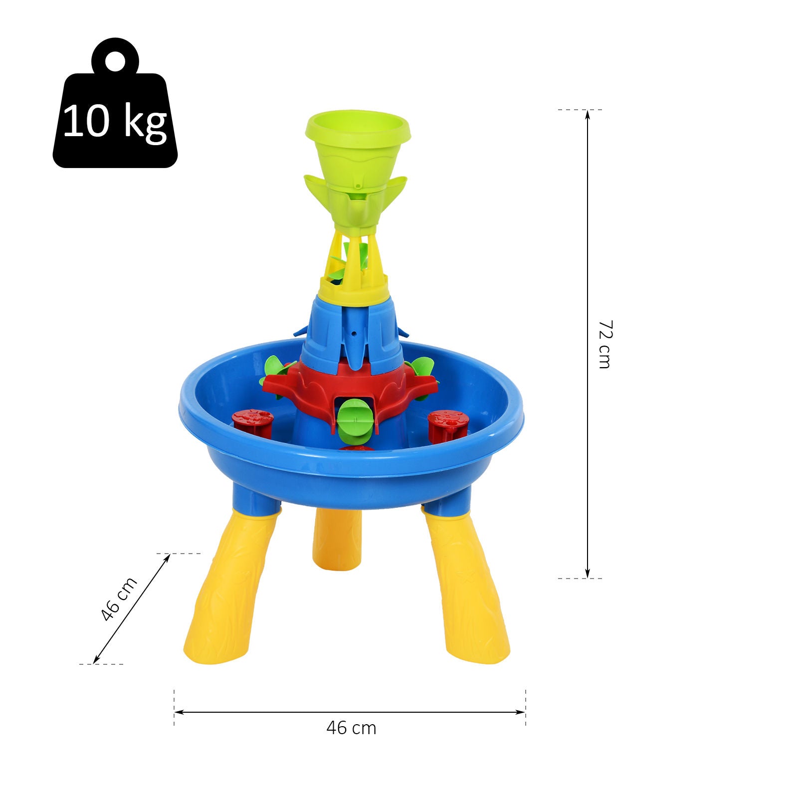 Nancy's Amos Point Zand- en Waterspeeltafel - Buitenspeelgoed - Waterpark - 21-Delige Set