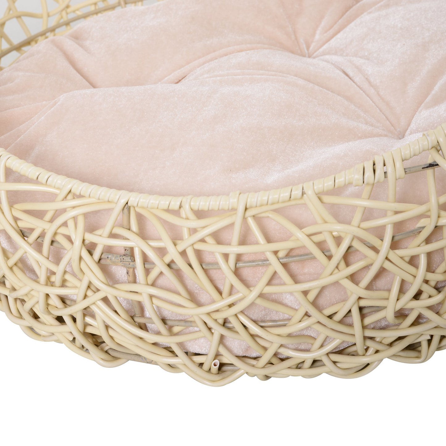 Nancy's Angus Kattenbed van rotan Kattengrot met kussen Kattenmand Hondenbed Kattenslaapplaats voor katten Honden